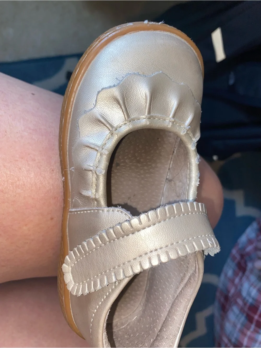Livie & Luca Kids Mary Jane Shoes in Metallic Gold - Picture 8 of 12
